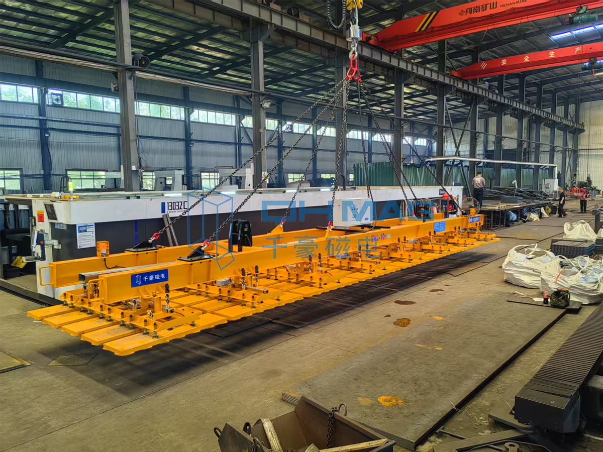 河北重工企業(yè)激光切割車間升級(jí)案例：電永磁吊具提效90%+，年節(jié)電50%